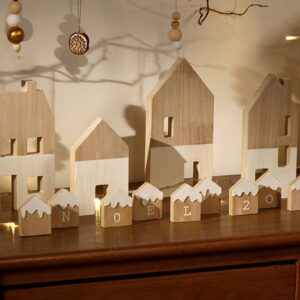 Set 4 maisons - bois - Artemio