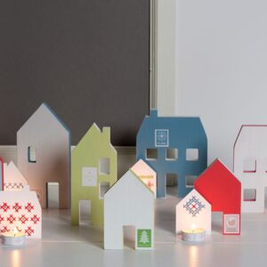Set 4 maisons - bois - Artemio