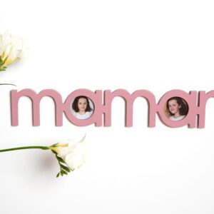 Cadre photo maman 37,4x6,5 cm - bois - Artemio