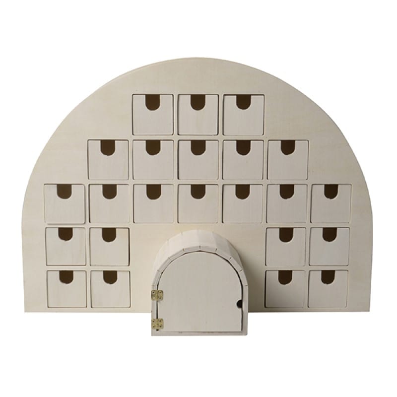 Calendrier de l'Avent igloo 44,5x15,5x32 cm - Artemio