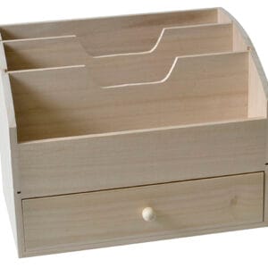 Porte-courrier 28x18x21 cm - bois - Artemio