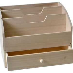 Porte-courrier 28x18x21 cm - bois - Artemio
