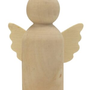 Crèche de Noël 7 pions 18x18x15 cm - bois - Artemio
