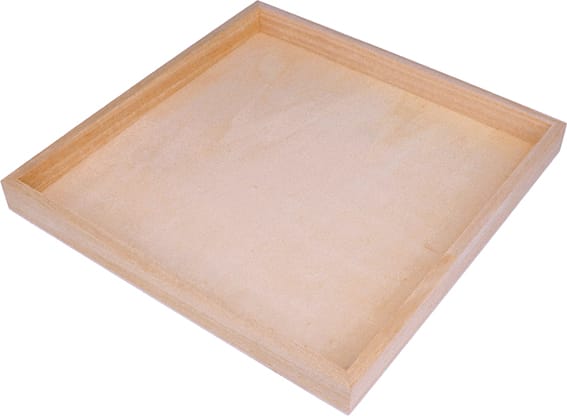 16 cubes + plateau 26,5x26,5x6,5 cm - bois - Artemio