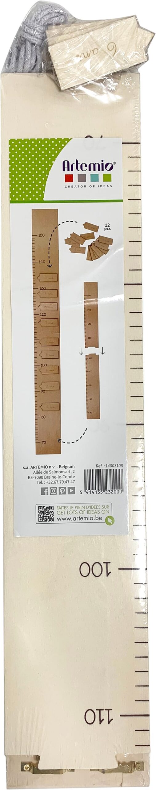 Toise 10x97x1 cm - bois - Artemio