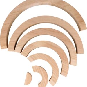 Arc-en-ciel 3D 28x14 cm - bois - Artemio