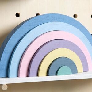 Arc-en-ciel 3D 28x14 cm - bois - Artemio