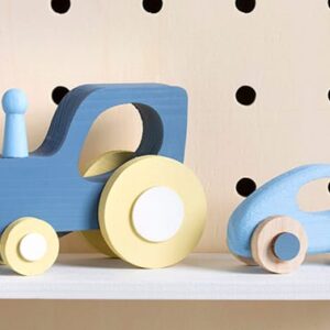 Tracteur 12x9,5x5 cm - bois - Artemio