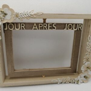 Cadre photo 19,5x15x3 cm - bois - Artemio