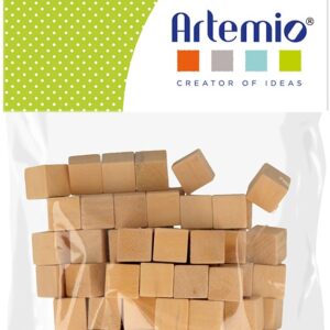 72  cubes en bois 1,2x1,2 cm - Artemio