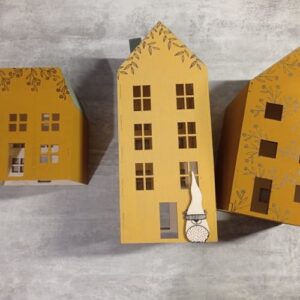 Set 3 maisons - bois - Artemio