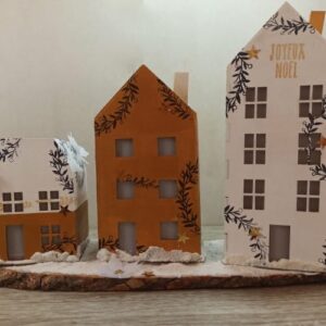 Set 3 maisons - bois - Artemio