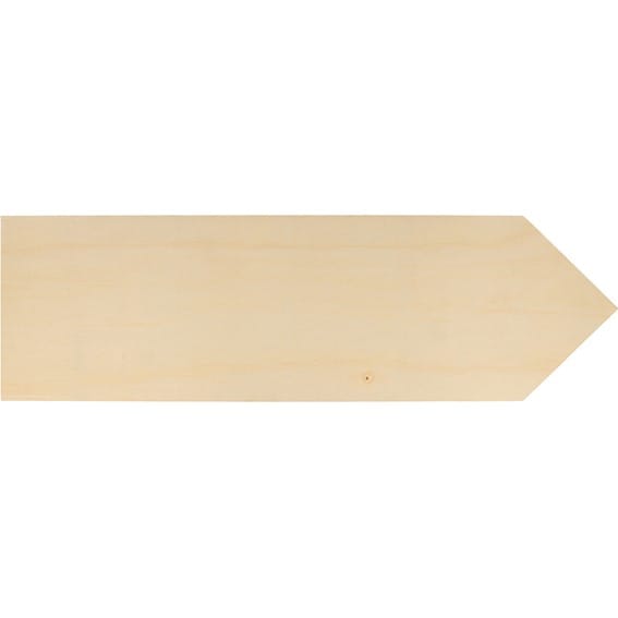 4 plaques flèche bois 40x12 cm - Artemio