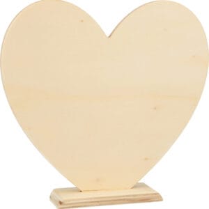 Cœur en bois 16x15,5x3,5 cm - Artemio