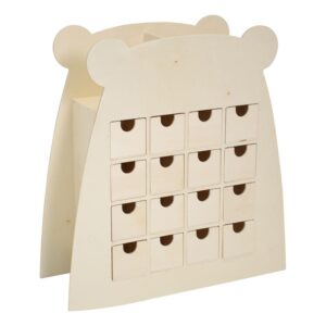Calendrier de l'Avent ours 33x35,5x13,5 cm - Artemio