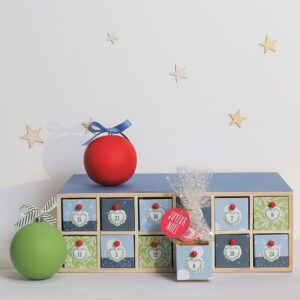 Calendrier de l'Avent rectangle 33,5x11,5x20,5 cm - Artemio