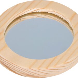 6 miroirs 7,5 cm - bois - Artemio