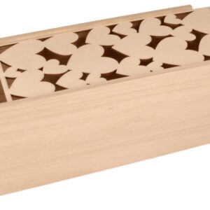 Boite de rangement 33x12x12 cm - bois - Artemio