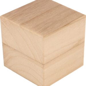 3 cubes en bois 8x8x8 cm - Artemio