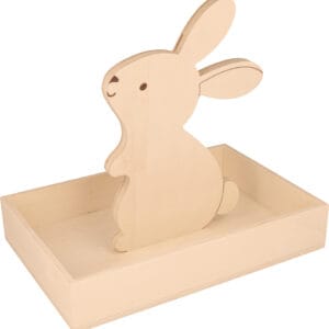 Plateau rectangulaire 25x17x4,5 cm bois - Artemio