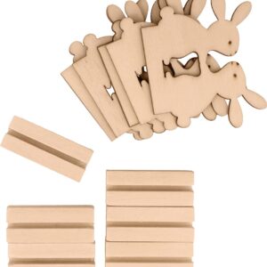 6 porte-noms lapins - bois - Artemio