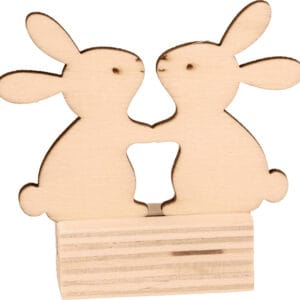 6 porte-noms lapins - bois - Artemio