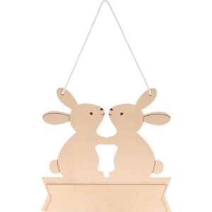 Plaque de porte lapins 25x24 cm - Artemio
