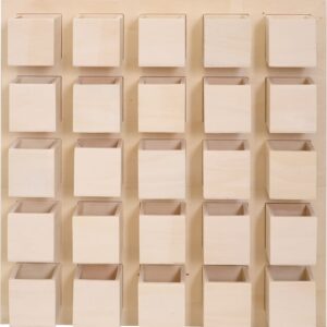 Calendrier de l'Avent carré 36x36x7,5 cm - Artemio