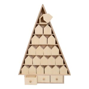 Calendrier de l'Avent sapin 35x52x8,5 cm - Artemio