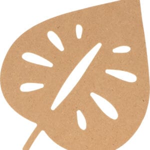 Silhouette feuille 11,5x15 cm MDF - Silhwood