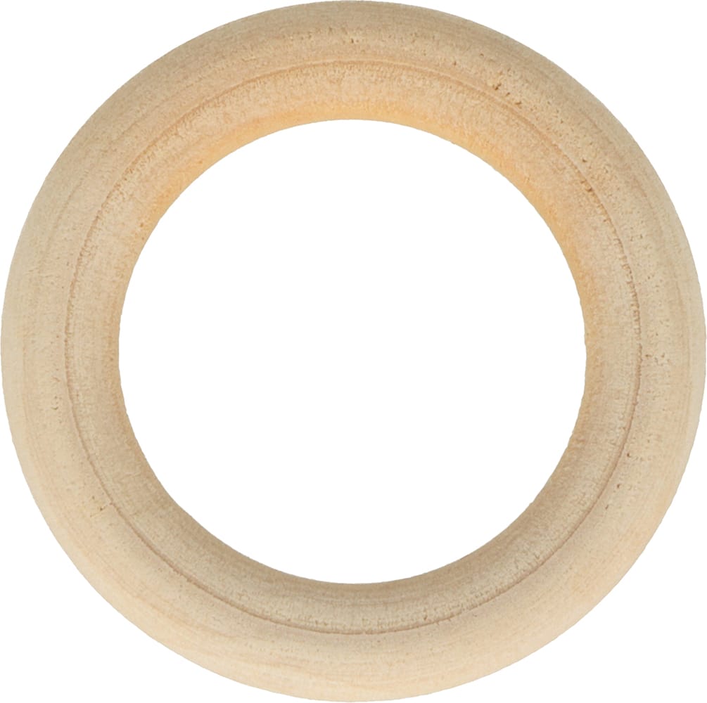 6 anneaux en bois 4 cm - Artemio