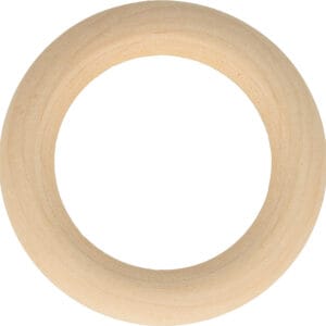 4 anneaux en bois 6 cm - Artemio