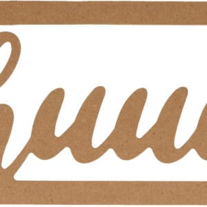 Silhouette Chuuut  27,5x10 cm - MDF - Silhwood