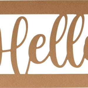 Silhouette Hello 31x19 cm - MDF - Silhwood