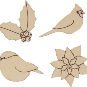 4x3 silhouettes oiseau - Artemio