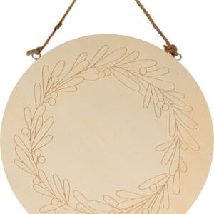 Silhouette ronde en bois 20 cm - Artemio
