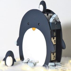 Calendrier de l'Avent pingouin 33x38x12 cm - Artemio