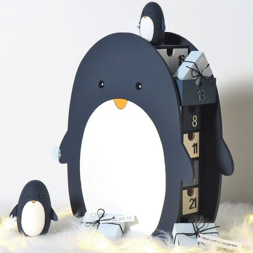 Calendrier de l'Avent pingouin 33x38x12 cm - Artemio