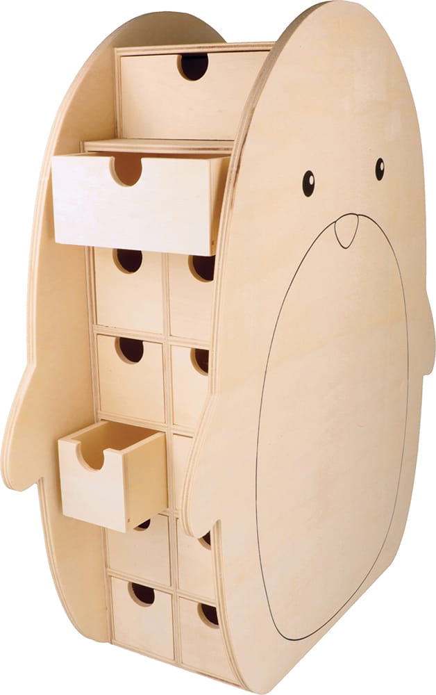 Calendrier de l'Avent pingouin 33x38x12 cm - Artemio