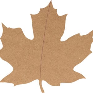 Silhouette feuille 14,5x15 cm - MDF - Silhwood