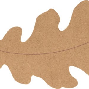Silhouette feuille 8,5x15 cm - MDF - Silhwood