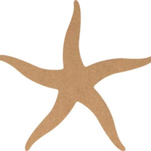 Silhouette étoile de mer 10x15 cm - MDF - Silhwood