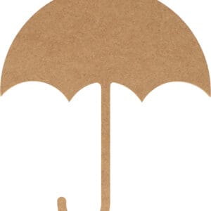 Silhouette parapluie 12,5x15 cm - MDF - Silhwood