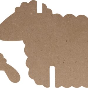 Silhouette 3D mouton 23x20 cm - MDF - Silhwood