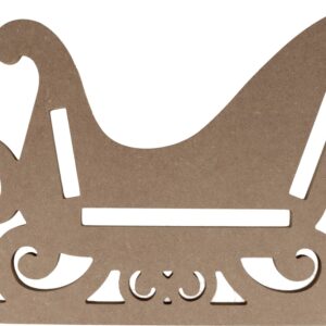 Silhouette 3D traineau 38x22 cm - MDF - Silhwood