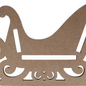 Silhouette 3D traineau 38x22 cm - MDF - Silhwood