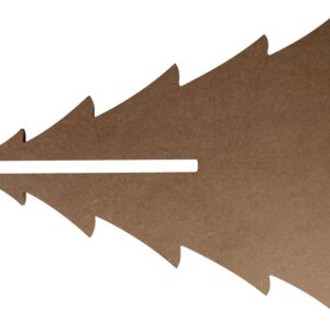 Silhouette 3D sapin 34x40 cm - MDF - Silhwood