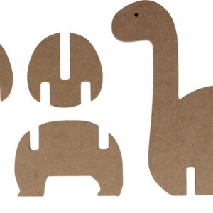 Silhouette 3D dino 21x20,5 cm MDF - Silhwood