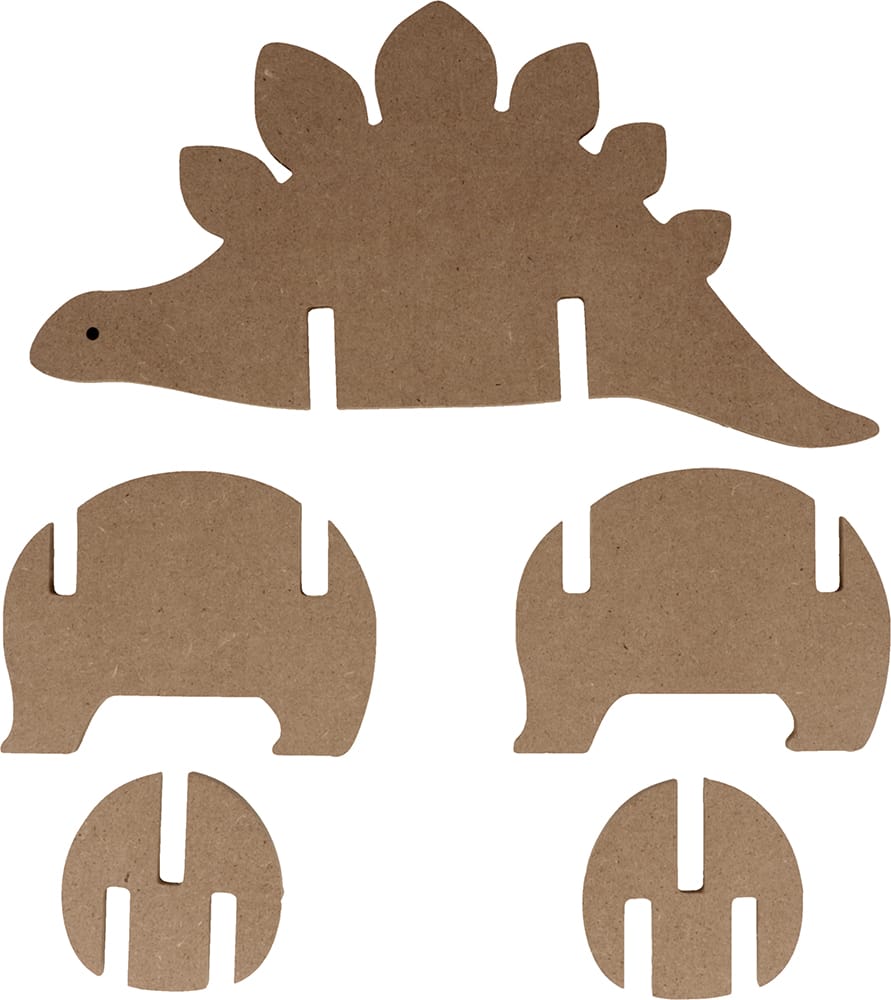 Silhouette 3D dino 27x16 cm MDF - Silhwood