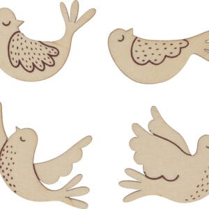 4x3 silhouettes en bois colombes - Artemio